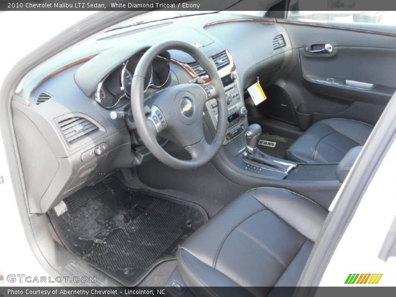 White Diamond Tricoat / Ebony 2010 Chevrolet Malibu LTZ Sedan