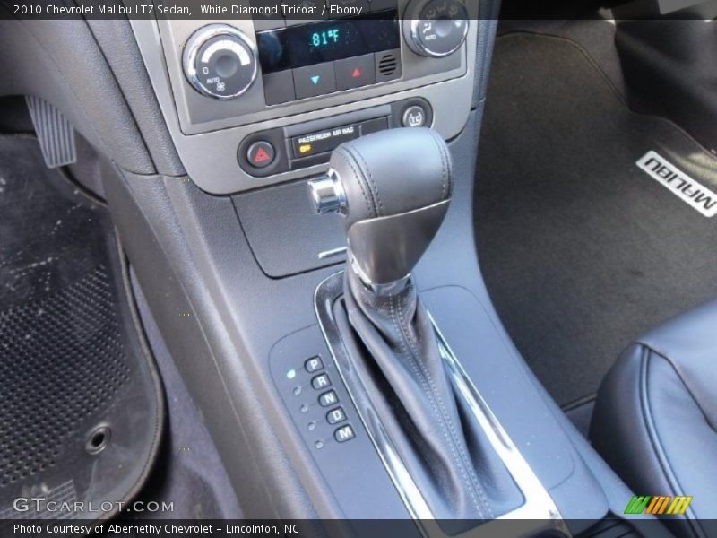 White Diamond Tricoat / Ebony 2010 Chevrolet Malibu LTZ Sedan