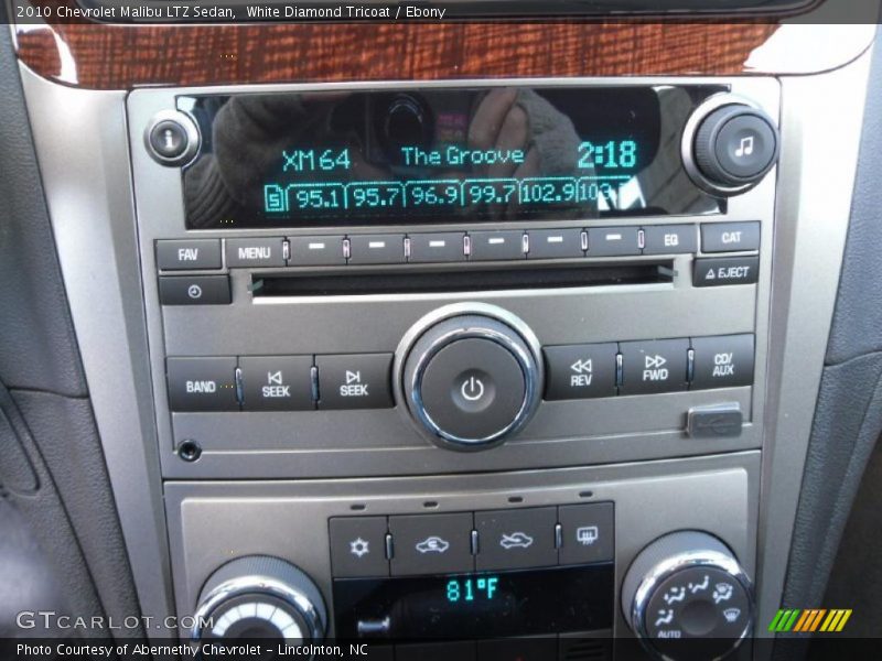 White Diamond Tricoat / Ebony 2010 Chevrolet Malibu LTZ Sedan