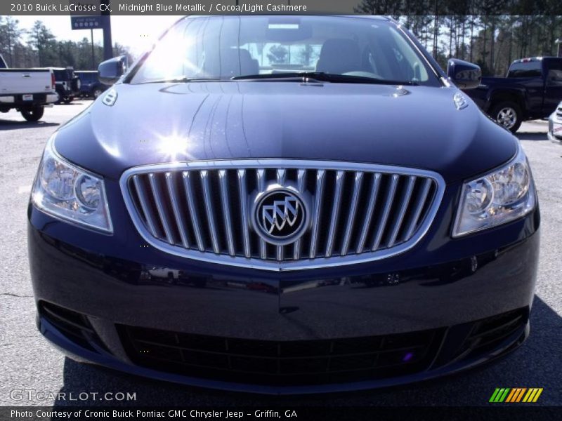 Midnight Blue Metallic / Cocoa/Light Cashmere 2010 Buick LaCrosse CX