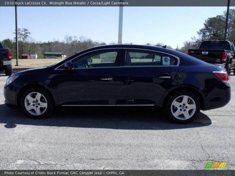 Midnight Blue Metallic / Cocoa/Light Cashmere 2010 Buick LaCrosse CX