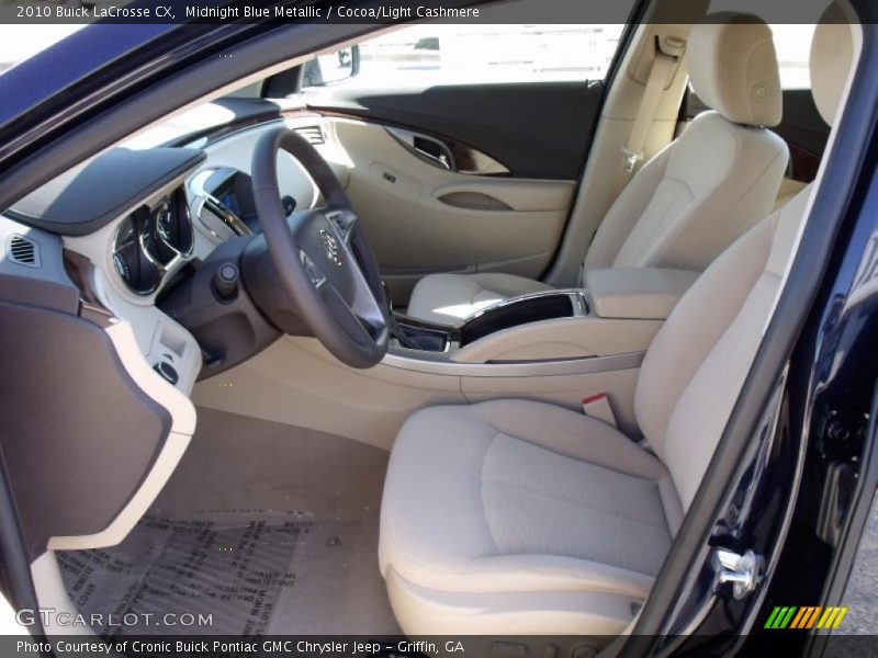 Midnight Blue Metallic / Cocoa/Light Cashmere 2010 Buick LaCrosse CX