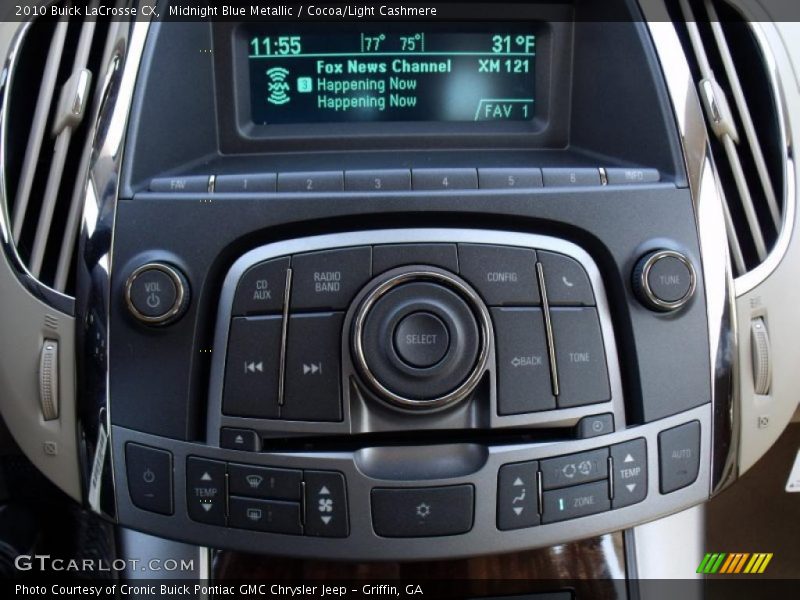 Midnight Blue Metallic / Cocoa/Light Cashmere 2010 Buick LaCrosse CX
