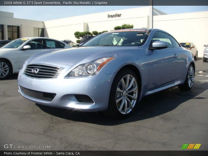 Pacific Sky Metallic / Graphite 2009 Infiniti G 37 S Sport Convertible