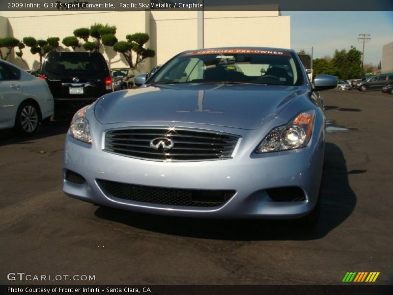 Pacific Sky Metallic / Graphite 2009 Infiniti G 37 S Sport Convertible