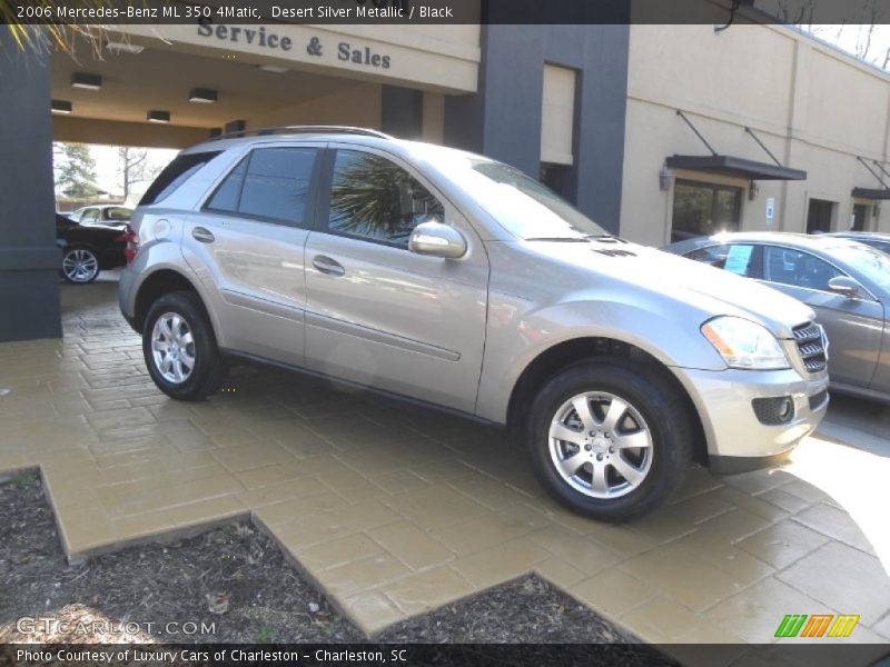 Desert Silver Metallic / Black 2006 Mercedes-Benz ML 350 4Matic