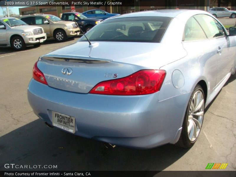 Pacific Sky Metallic / Graphite 2009 Infiniti G 37 S Sport Convertible