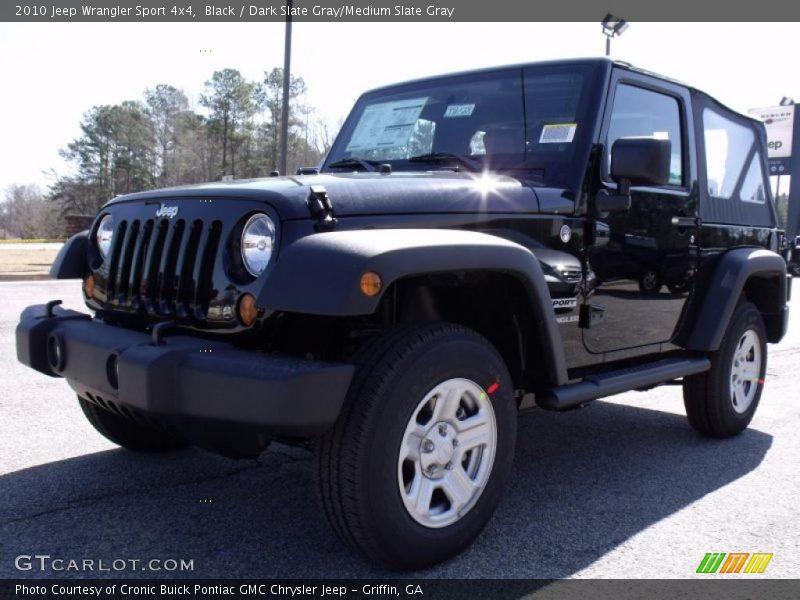 Black / Dark Slate Gray/Medium Slate Gray 2010 Jeep Wrangler Sport 4x4
