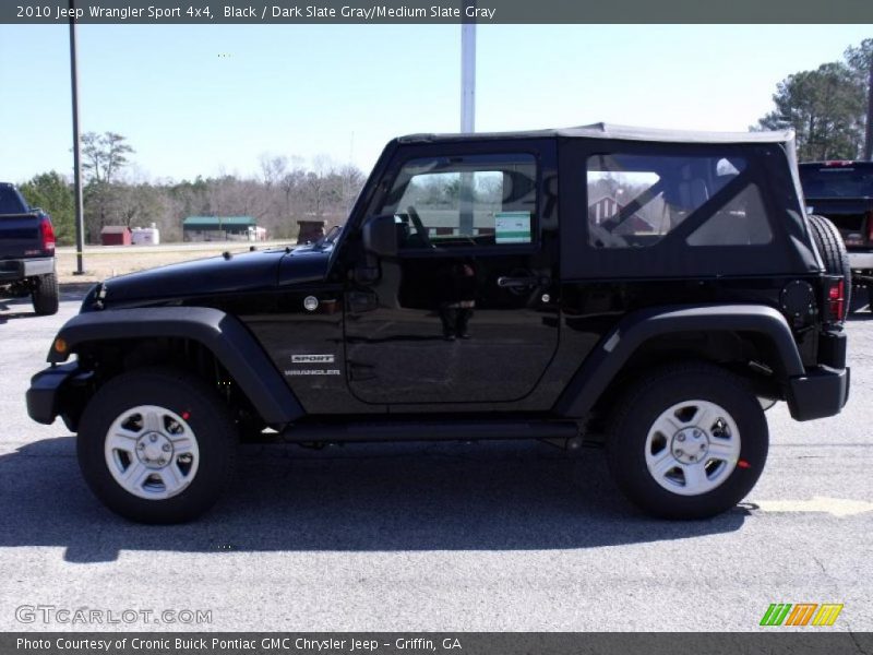 Black / Dark Slate Gray/Medium Slate Gray 2010 Jeep Wrangler Sport 4x4