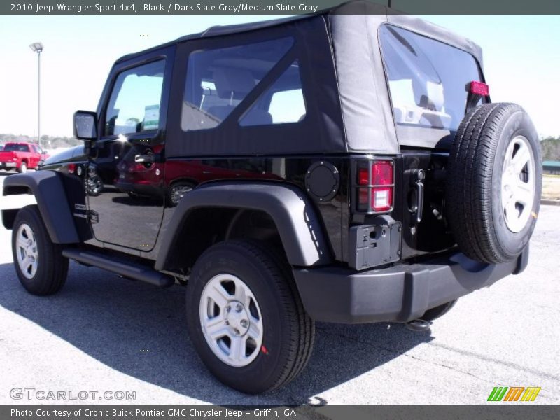 Black / Dark Slate Gray/Medium Slate Gray 2010 Jeep Wrangler Sport 4x4