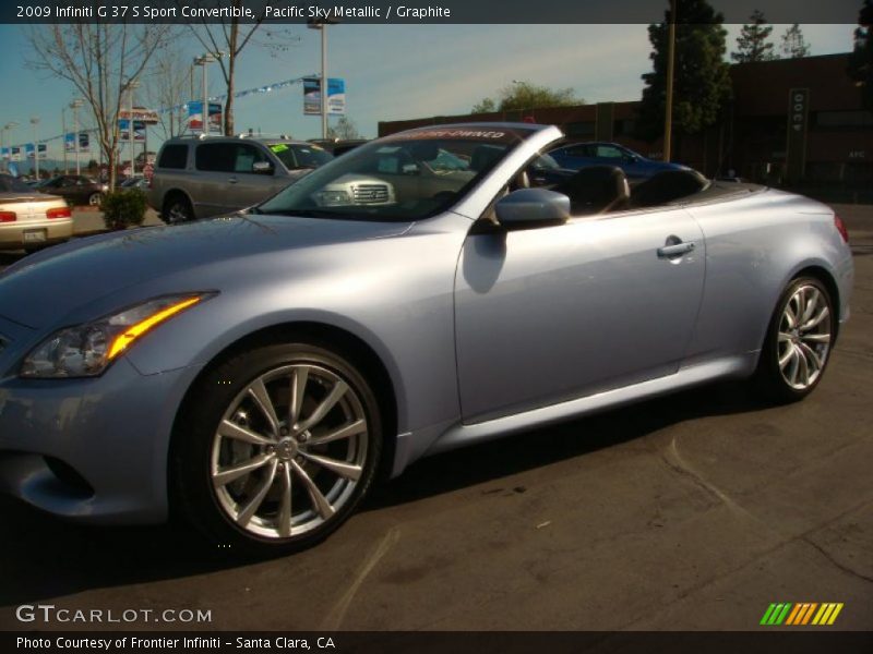 Pacific Sky Metallic / Graphite 2009 Infiniti G 37 S Sport Convertible