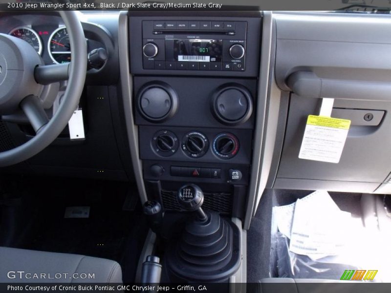 Black / Dark Slate Gray/Medium Slate Gray 2010 Jeep Wrangler Sport 4x4