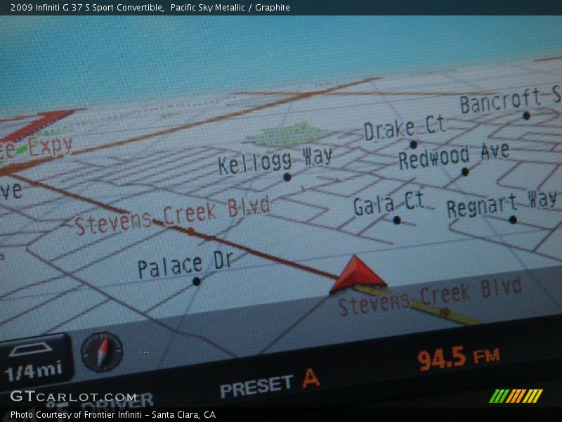 Pacific Sky Metallic / Graphite 2009 Infiniti G 37 S Sport Convertible
