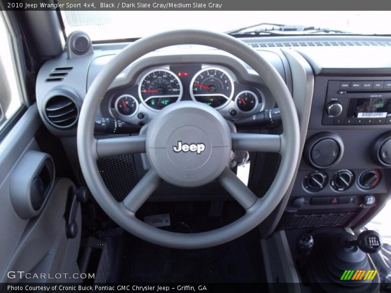 Black / Dark Slate Gray/Medium Slate Gray 2010 Jeep Wrangler Sport 4x4