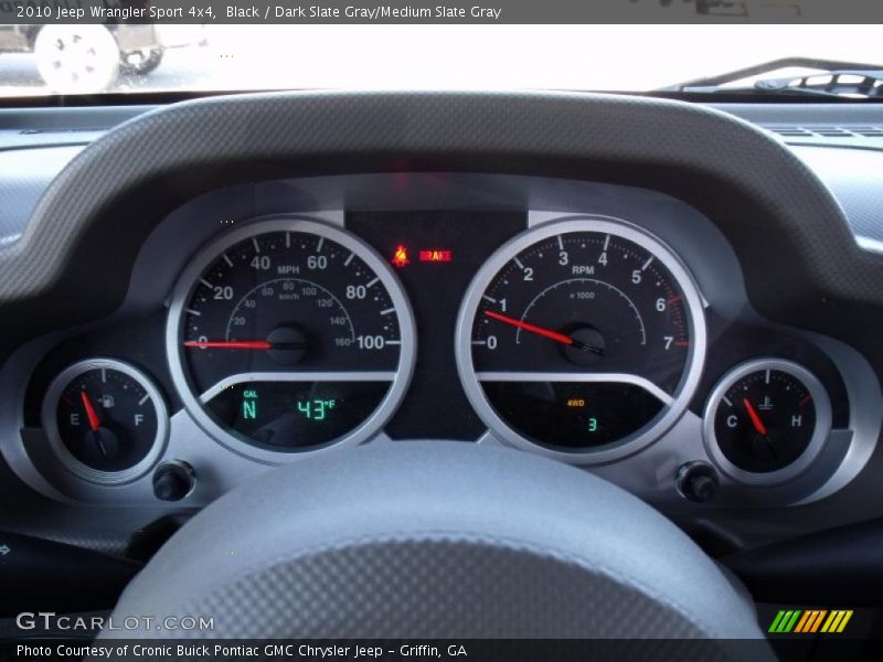 Black / Dark Slate Gray/Medium Slate Gray 2010 Jeep Wrangler Sport 4x4