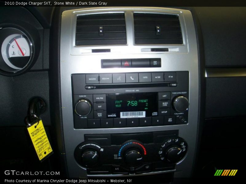 Stone White / Dark Slate Gray 2010 Dodge Charger SXT