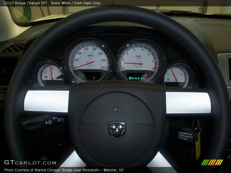 Stone White / Dark Slate Gray 2010 Dodge Charger SXT