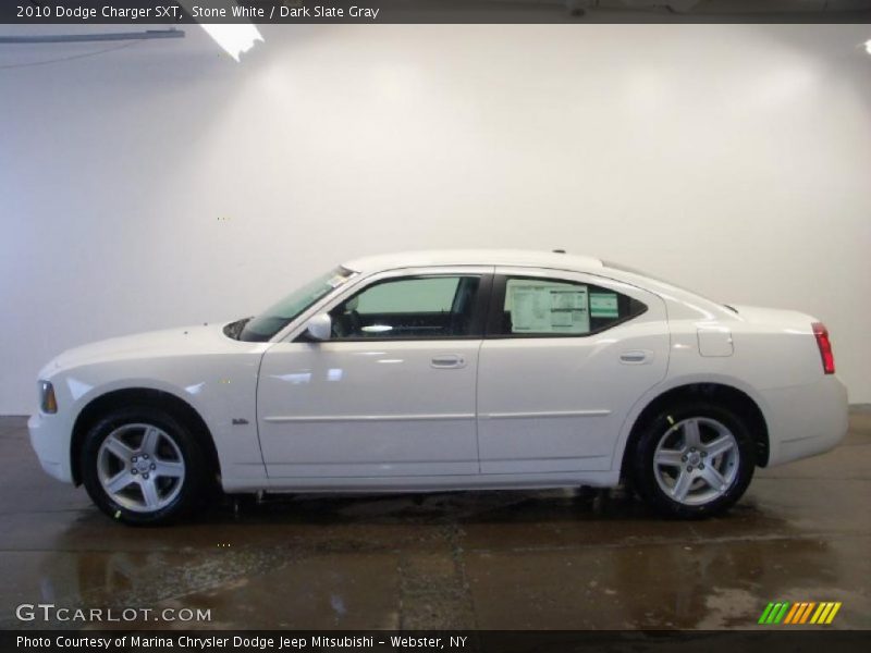 Stone White / Dark Slate Gray 2010 Dodge Charger SXT