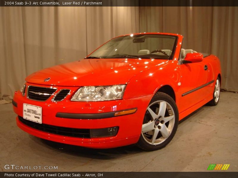 Laser Red / Parchment 2004 Saab 9-3 Arc Convertible