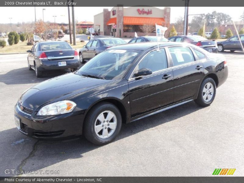 Black / Gray 2009 Chevrolet Impala LT