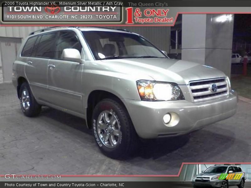 Millenium Silver Metallic / Ash Gray 2006 Toyota Highlander V6