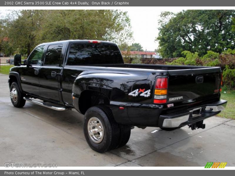 Onyx Black / Graphite 2002 GMC Sierra 3500 SLE Crew Cab 4x4 Dually