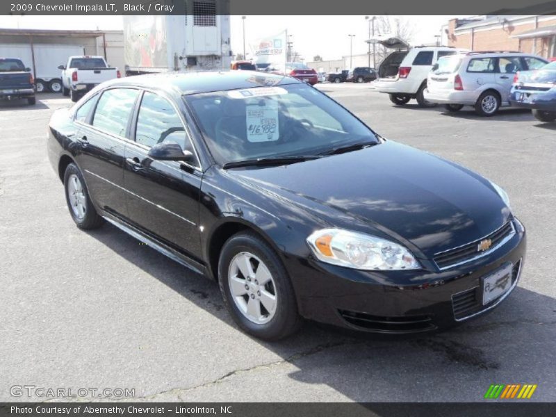 Black / Gray 2009 Chevrolet Impala LT