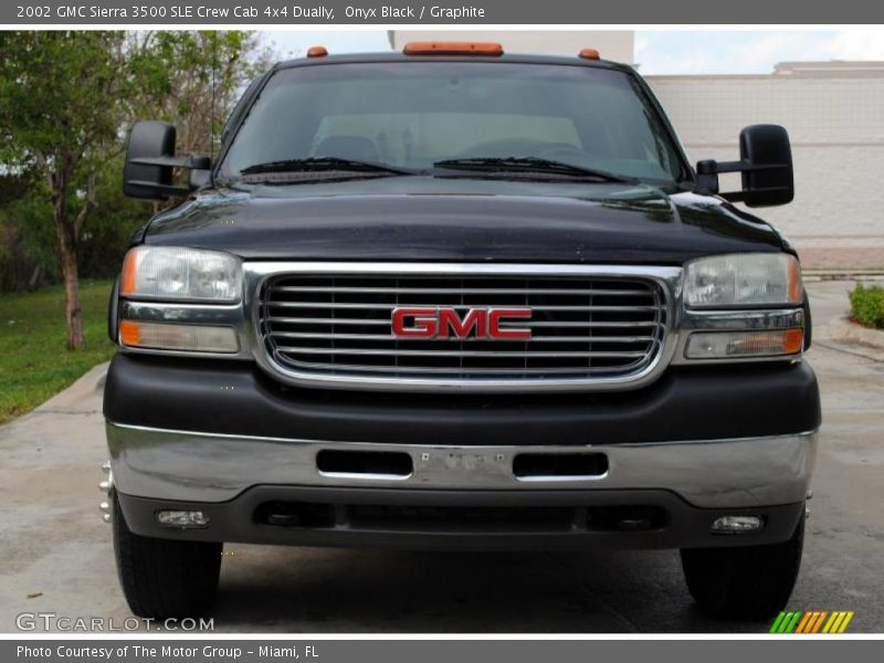 Onyx Black / Graphite 2002 GMC Sierra 3500 SLE Crew Cab 4x4 Dually