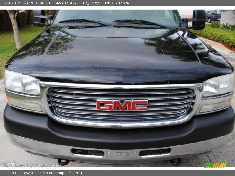 Onyx Black / Graphite 2002 GMC Sierra 3500 SLE Crew Cab 4x4 Dually