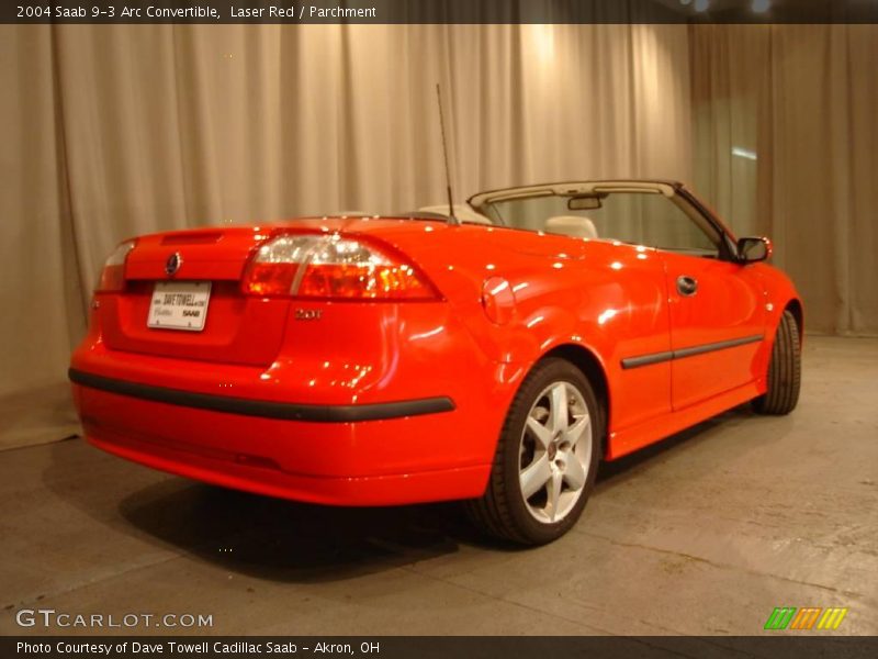 Laser Red / Parchment 2004 Saab 9-3 Arc Convertible
