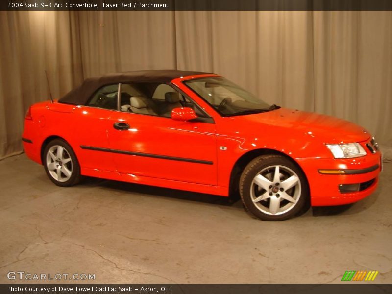 Laser Red / Parchment 2004 Saab 9-3 Arc Convertible