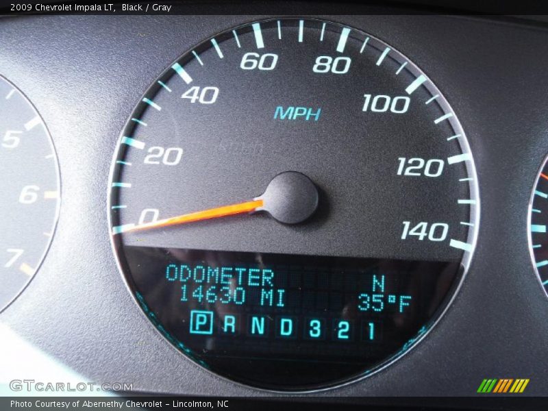 Black / Gray 2009 Chevrolet Impala LT