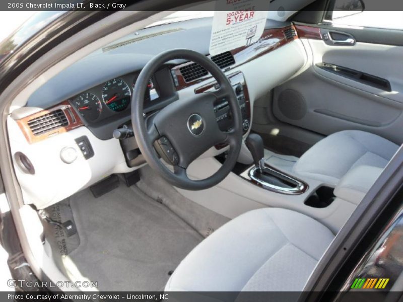 Black / Gray 2009 Chevrolet Impala LT