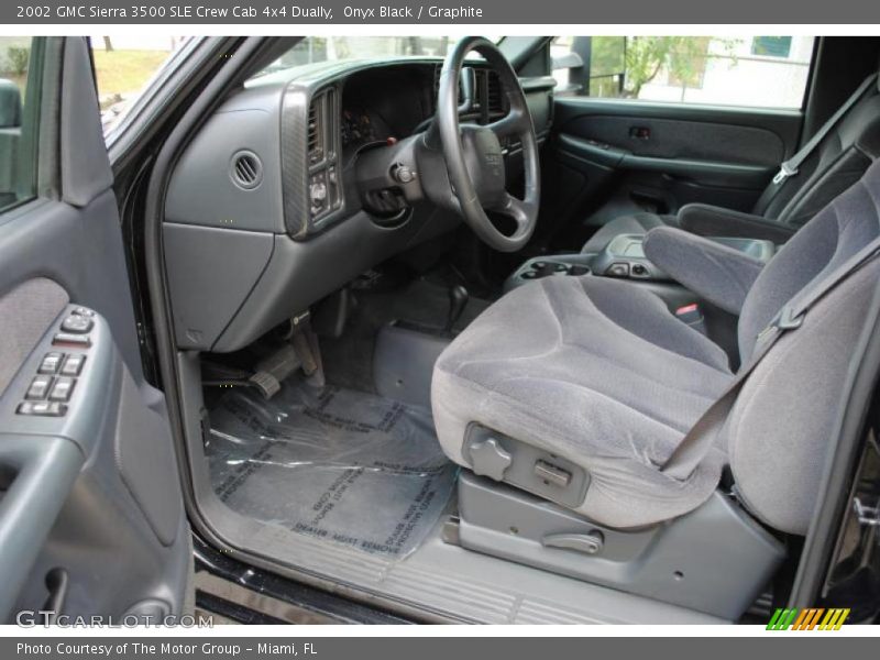 Onyx Black / Graphite 2002 GMC Sierra 3500 SLE Crew Cab 4x4 Dually