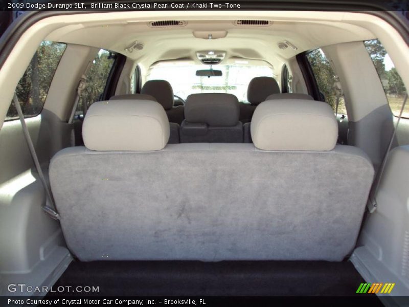 Brilliant Black Crystal Pearl Coat / Khaki Two-Tone 2009 Dodge Durango SLT