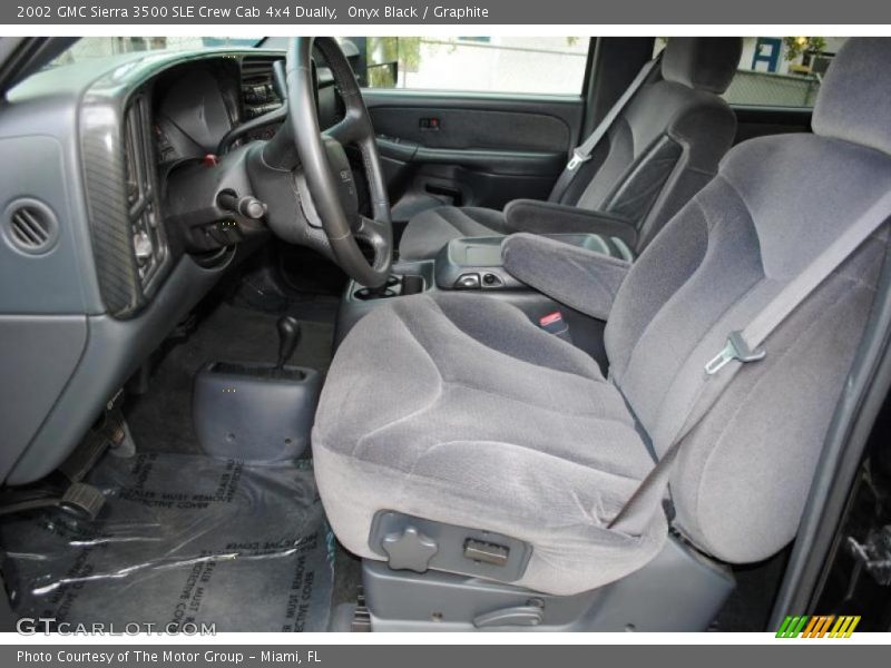 Onyx Black / Graphite 2002 GMC Sierra 3500 SLE Crew Cab 4x4 Dually