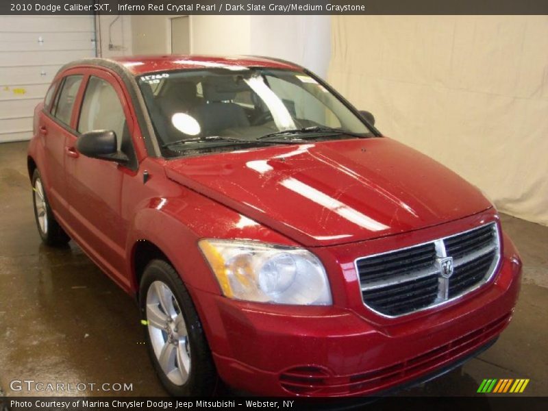 Inferno Red Crystal Pearl / Dark Slate Gray/Medium Graystone 2010 Dodge Caliber SXT