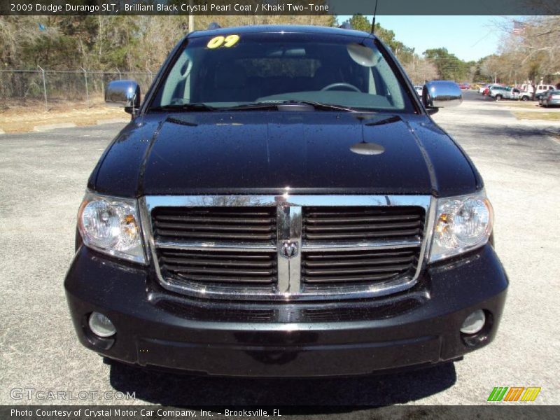 Brilliant Black Crystal Pearl Coat / Khaki Two-Tone 2009 Dodge Durango SLT