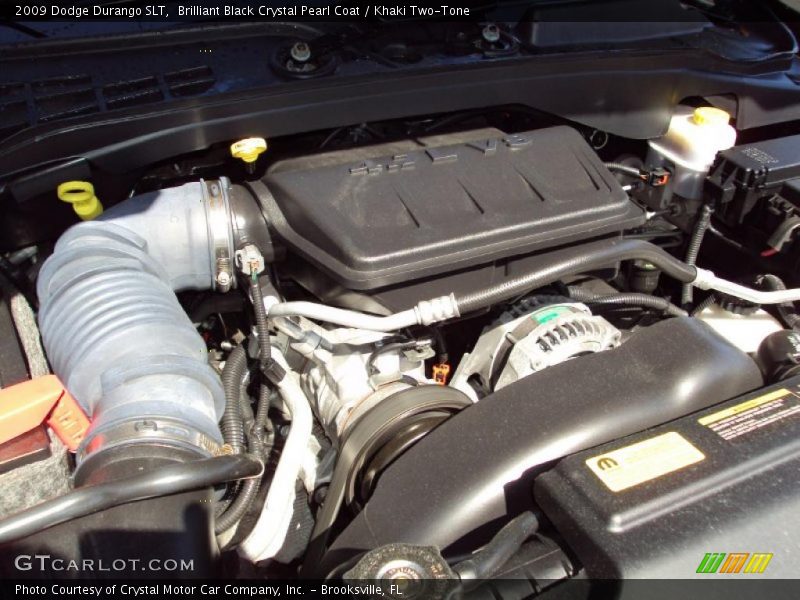 Brilliant Black Crystal Pearl Coat / Khaki Two-Tone 2009 Dodge Durango SLT