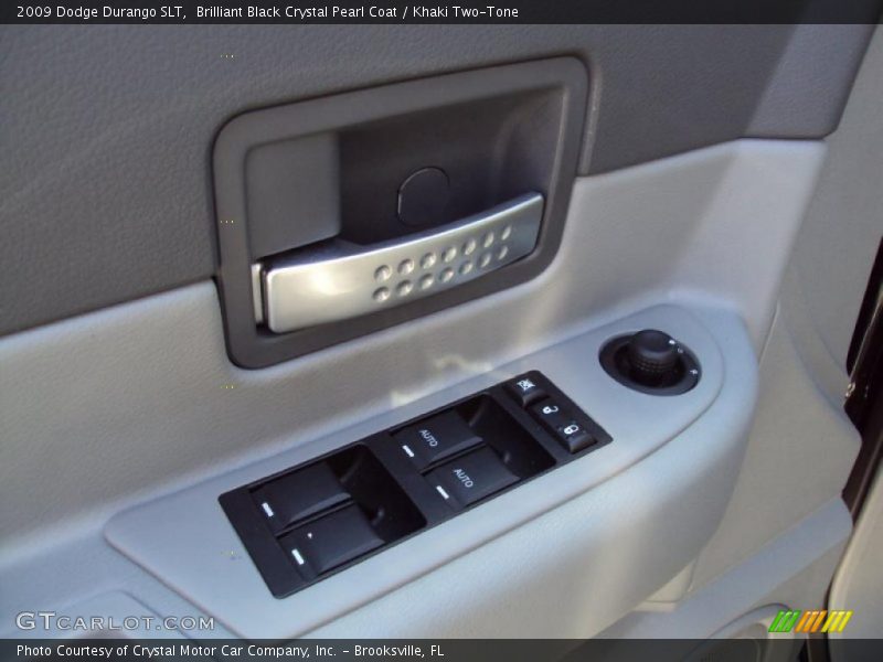 Brilliant Black Crystal Pearl Coat / Khaki Two-Tone 2009 Dodge Durango SLT
