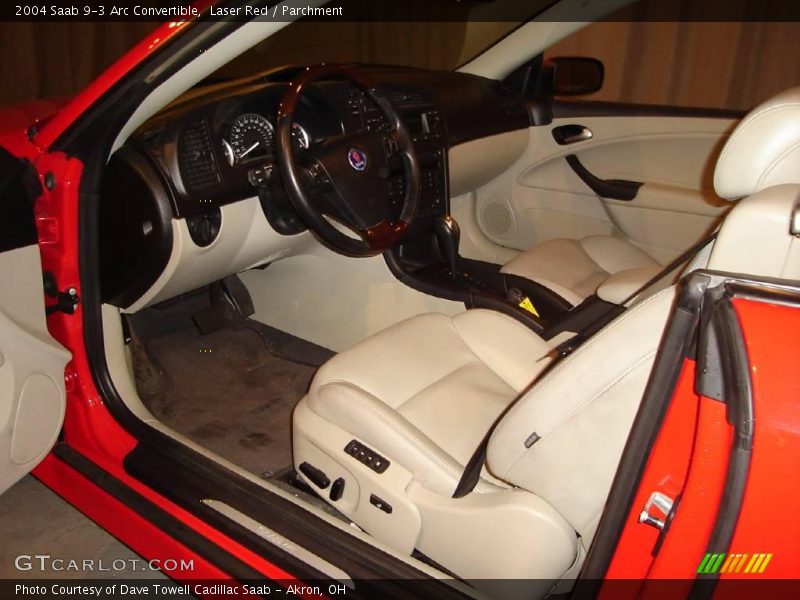 Laser Red / Parchment 2004 Saab 9-3 Arc Convertible