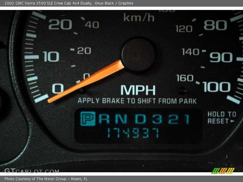 Onyx Black / Graphite 2002 GMC Sierra 3500 SLE Crew Cab 4x4 Dually