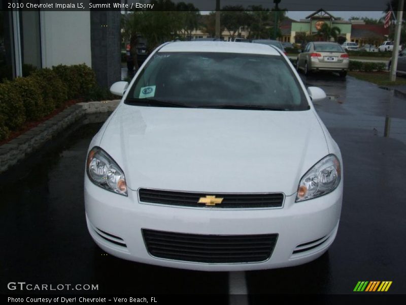 Summit White / Ebony 2010 Chevrolet Impala LS