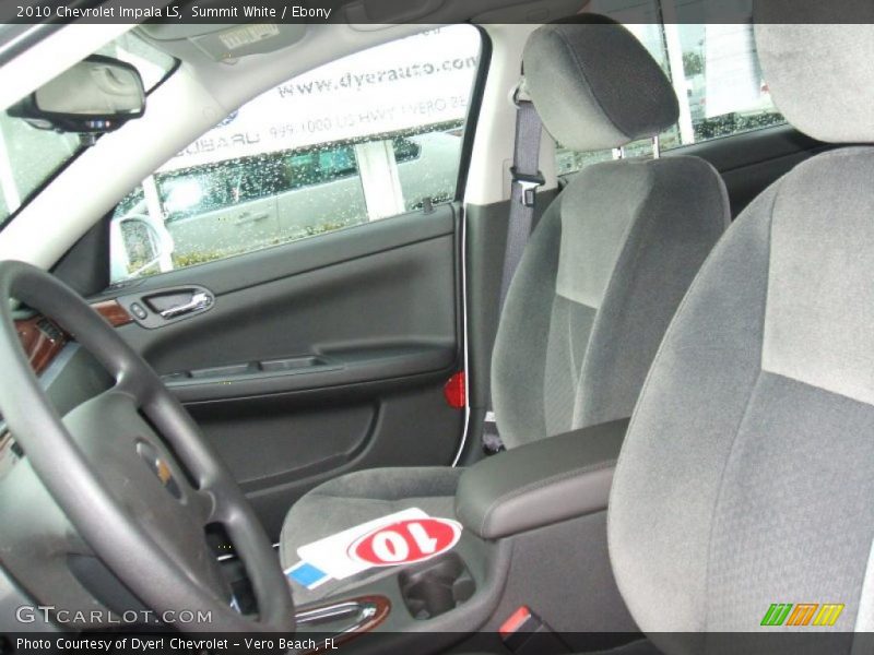 Summit White / Ebony 2010 Chevrolet Impala LS