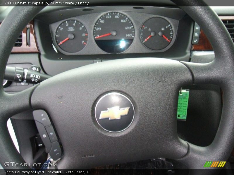 Summit White / Ebony 2010 Chevrolet Impala LS