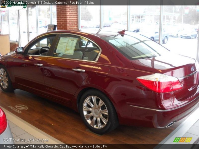 Cabernet Red Pearl / Beige 2009 Hyundai Genesis 3.8 Sedan