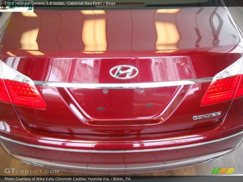 Cabernet Red Pearl / Beige 2009 Hyundai Genesis 3.8 Sedan