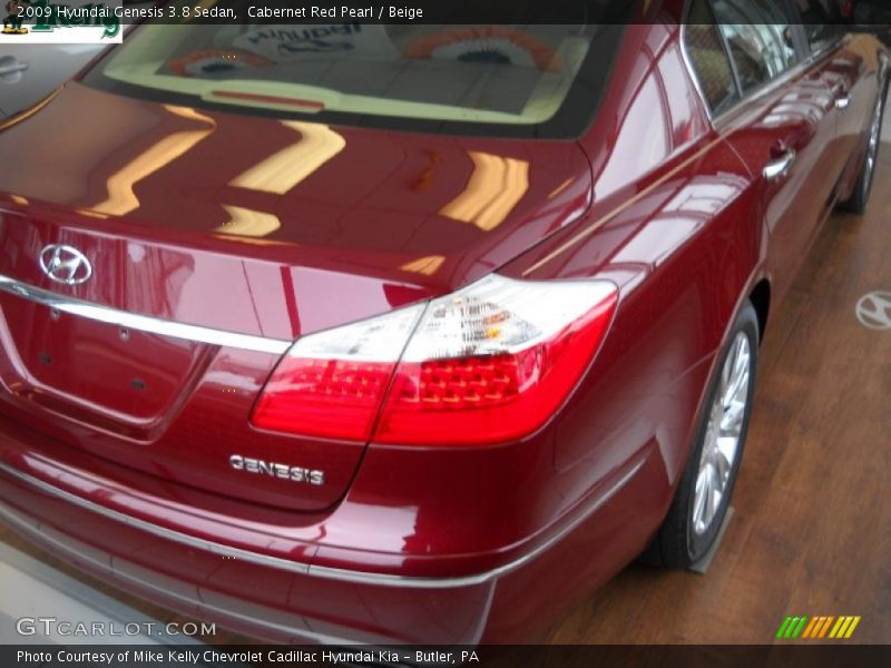Cabernet Red Pearl / Beige 2009 Hyundai Genesis 3.8 Sedan