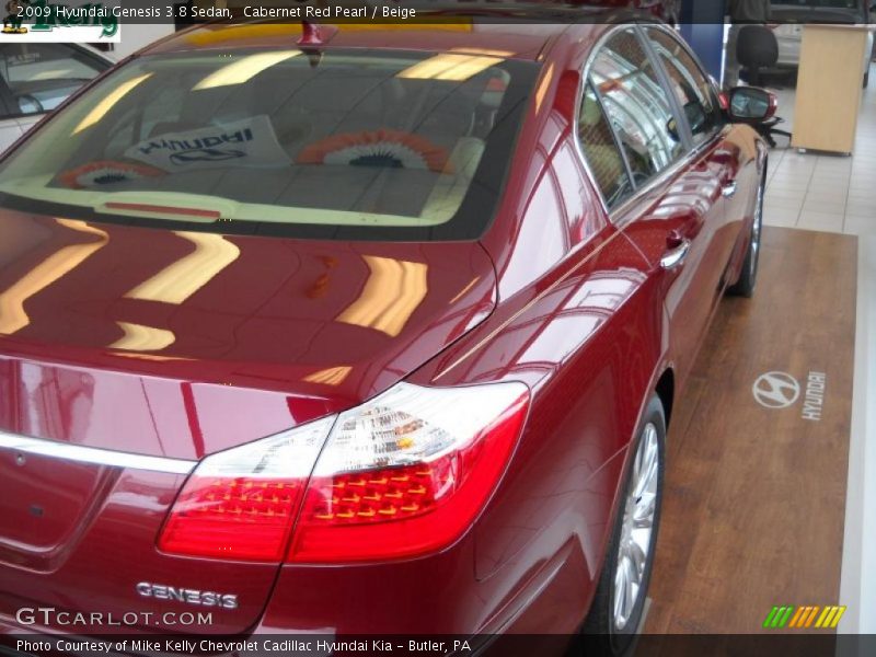 Cabernet Red Pearl / Beige 2009 Hyundai Genesis 3.8 Sedan