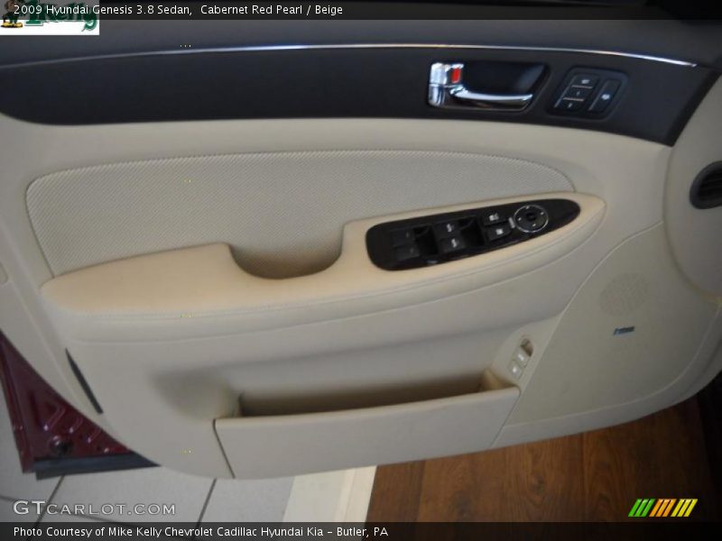 Cabernet Red Pearl / Beige 2009 Hyundai Genesis 3.8 Sedan